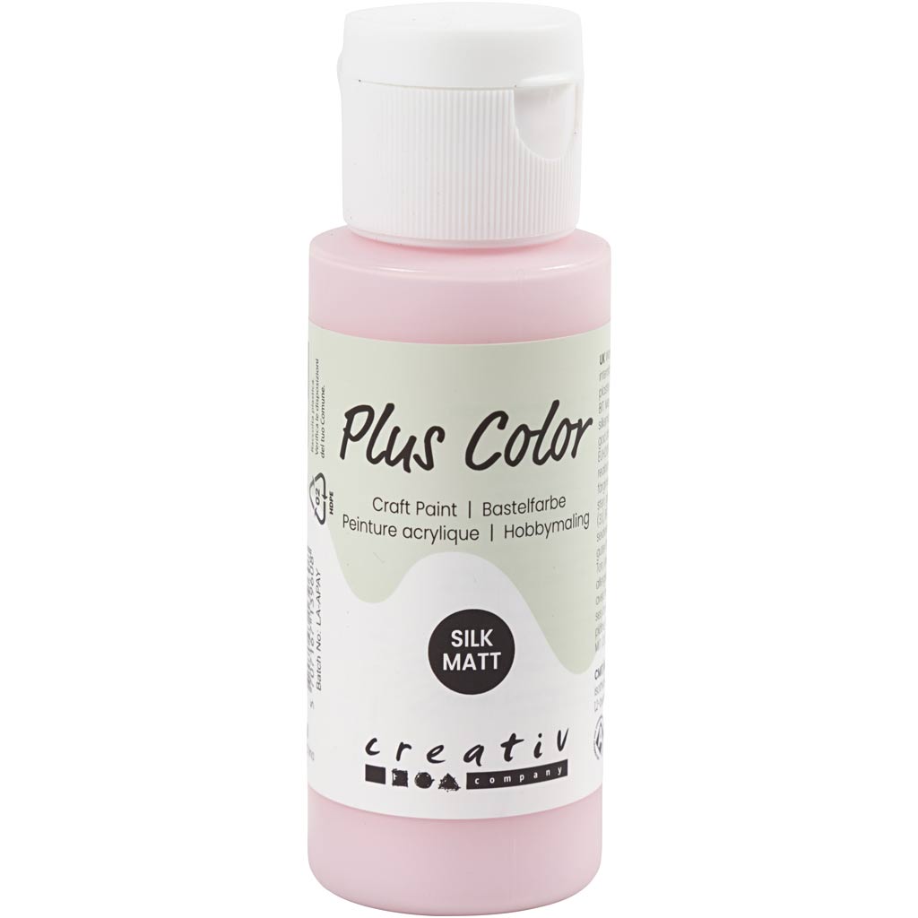 Creativ Company Plus Color Acrylic paint, Soft Pink, 60ml