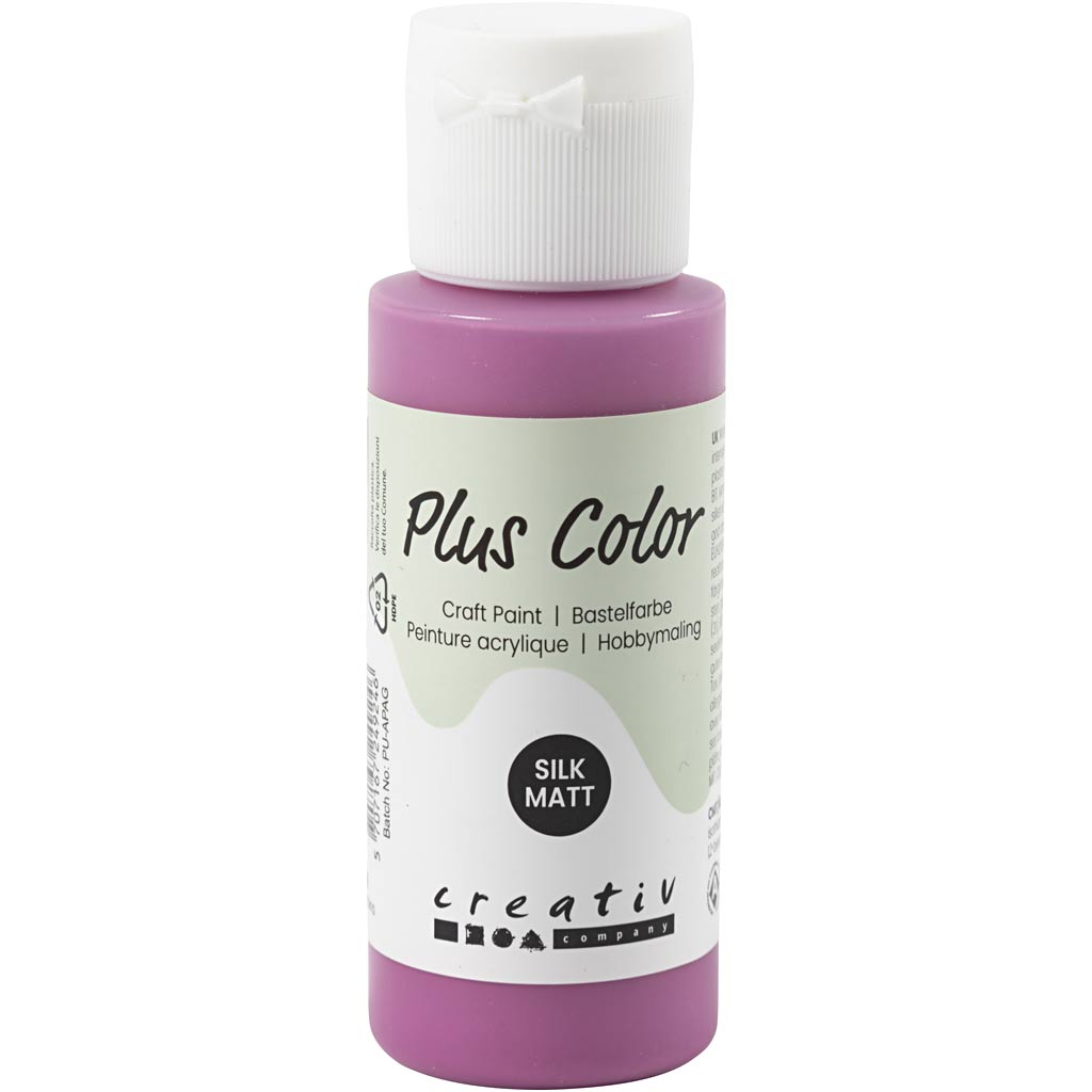 Creativ Company Plum de pintura acrílica de color rojo, 60 ml