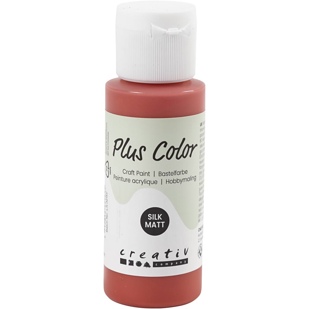 Creativ Company Plus Color Acrylic paint Christmas Rood, 60 ml