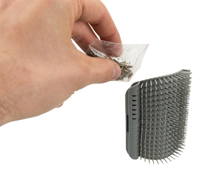 Trixie Massage Brush Wall Corner Grey