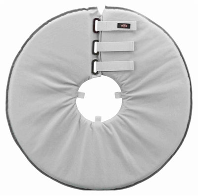 Trixie protective collar foam rubber gray
