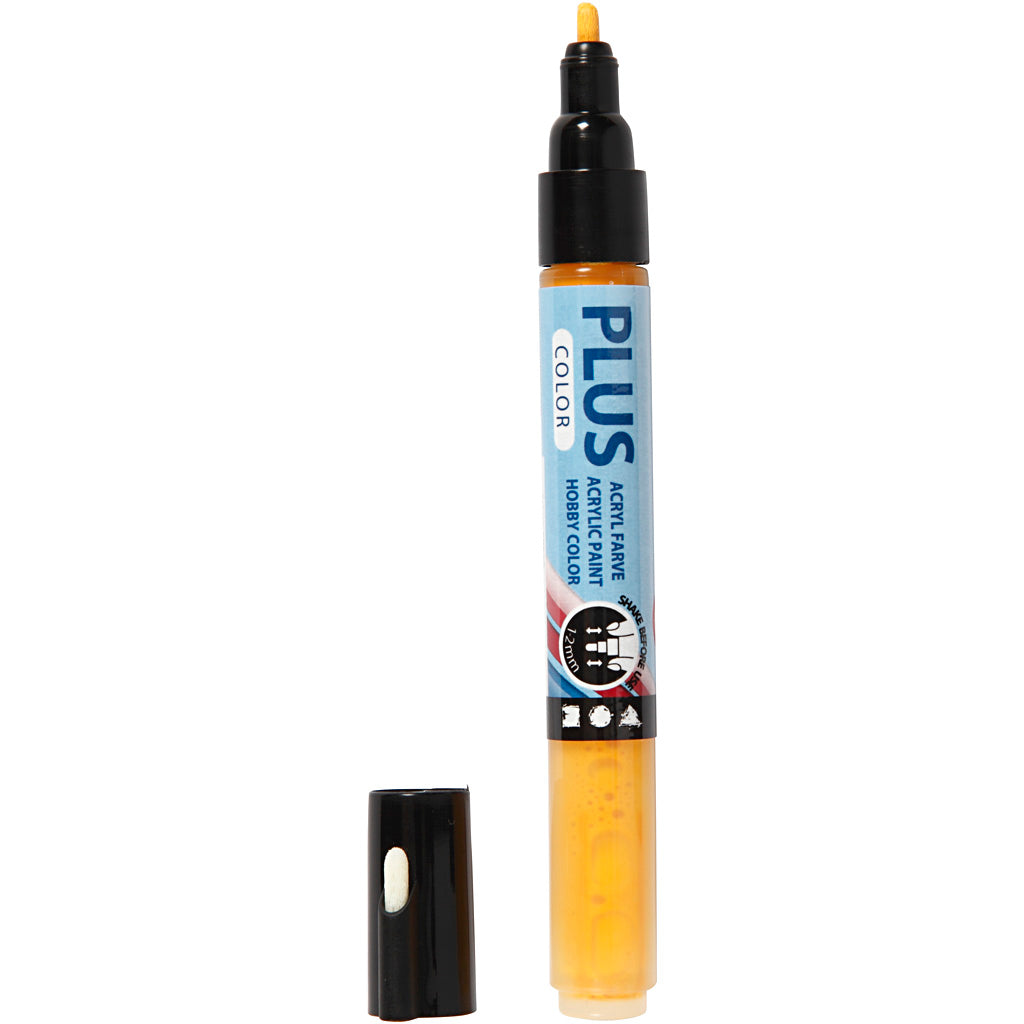 Plus color marker, l: 14.5 cm, line width 1-2 mm, yellow sun, 5.5 ml, 1 piece