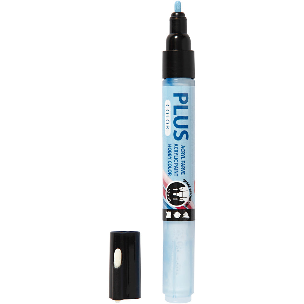 Plus color marker, l: 14,5 cm, lijndikte 1-2 mm, hemelsblauw, 5,5 ml, 1 stuk