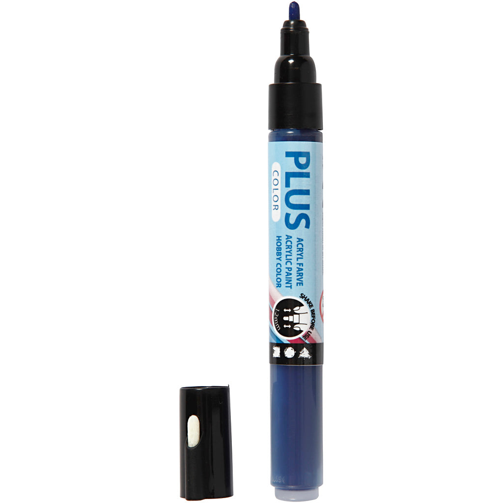 Plus color marker, l: 14.5 cm, line width 1-2 mm, navy blue, 5.5 ml, 1 piece