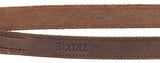 Trixie dog leash rustic adjustable fat leather dark brown