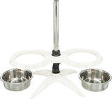 Trixie alimentazione Standard Dog Bar Melamina in acciaio inossidabile bianco