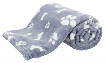 Trixie pasja odeja Kenny fleece kostne noge modra