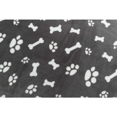 Trixie pasja odeja Kenny Fleece Bone Noge sive