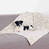 Trixie dog blanket kenny fleece bone legs beige