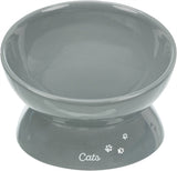 Trixie Food Bowl Cat xxl Cerâmica elevada cinza