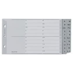 Dividers Leitz grey A-Z A5 polypropylene