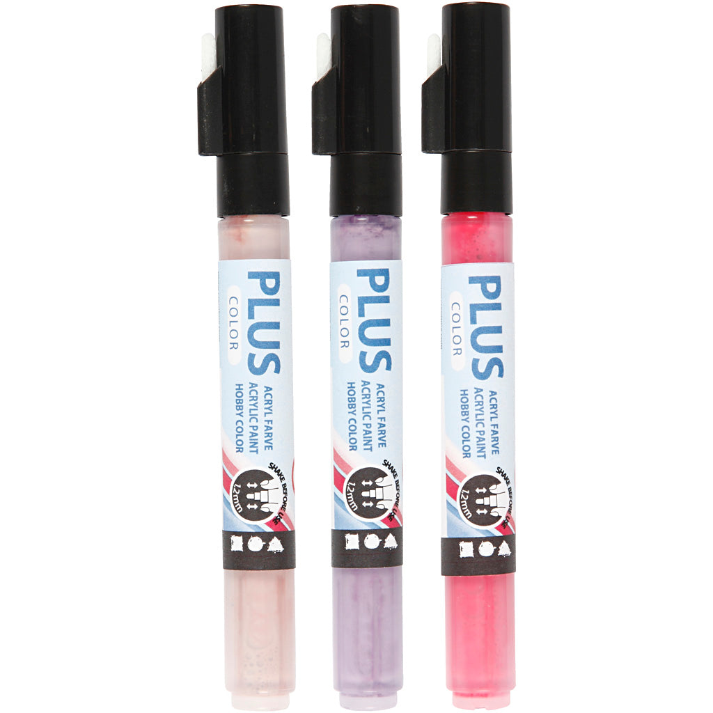 Plus Color Paint Stifts - Fuchsia, Dusty Rose, Dark Lila