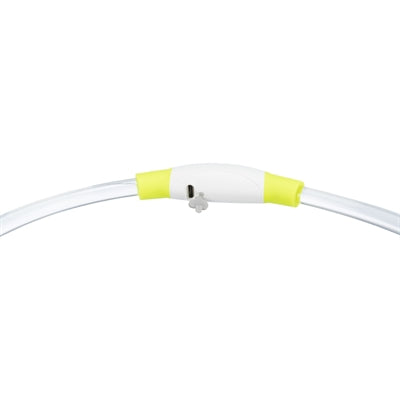 Trixie ovratnik USB Flash Light Luminous polnilni TPU Green