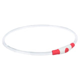 Trixie collar USB flash light luminous rechargeable TPU red