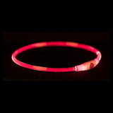 Trixie collar USB flash light luminous rechargeable TPU red