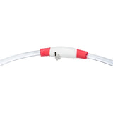 Trixie krage USB Flash Light lysande laddningsbar TPU röd