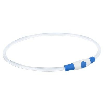 Trixie collar USB flash light luminous rechargeable TPU blue