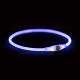 Trixie collar USB flash light luminous rechargeable TPU blue