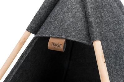 Trixie cat basket tipi felt anthracite
