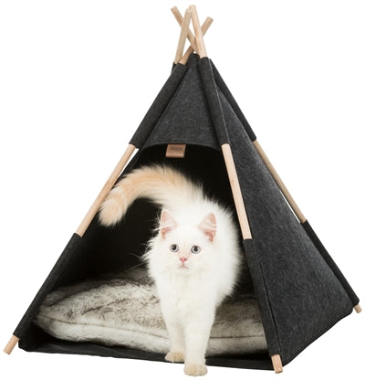 Trixie Cat bed tipi huopa antrasiitti