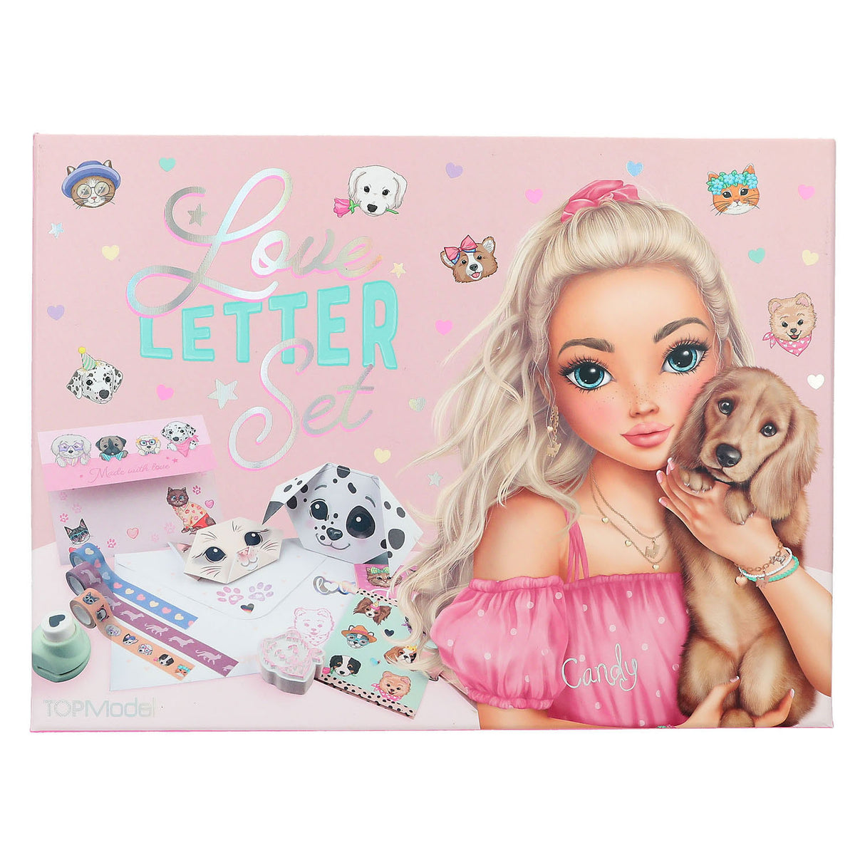 Top -Modell Liebesbrief Set Kitty und Doggy