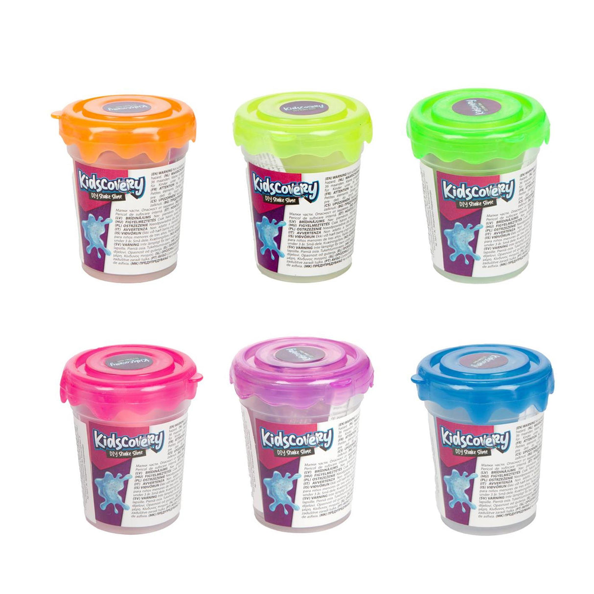 Kidscovery science slime shake confetti 6 assorted | 12 pieces