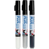 Kreativer Firma Plus Faarf Marker - schwaarz of -hite Reen Grey, 3st.