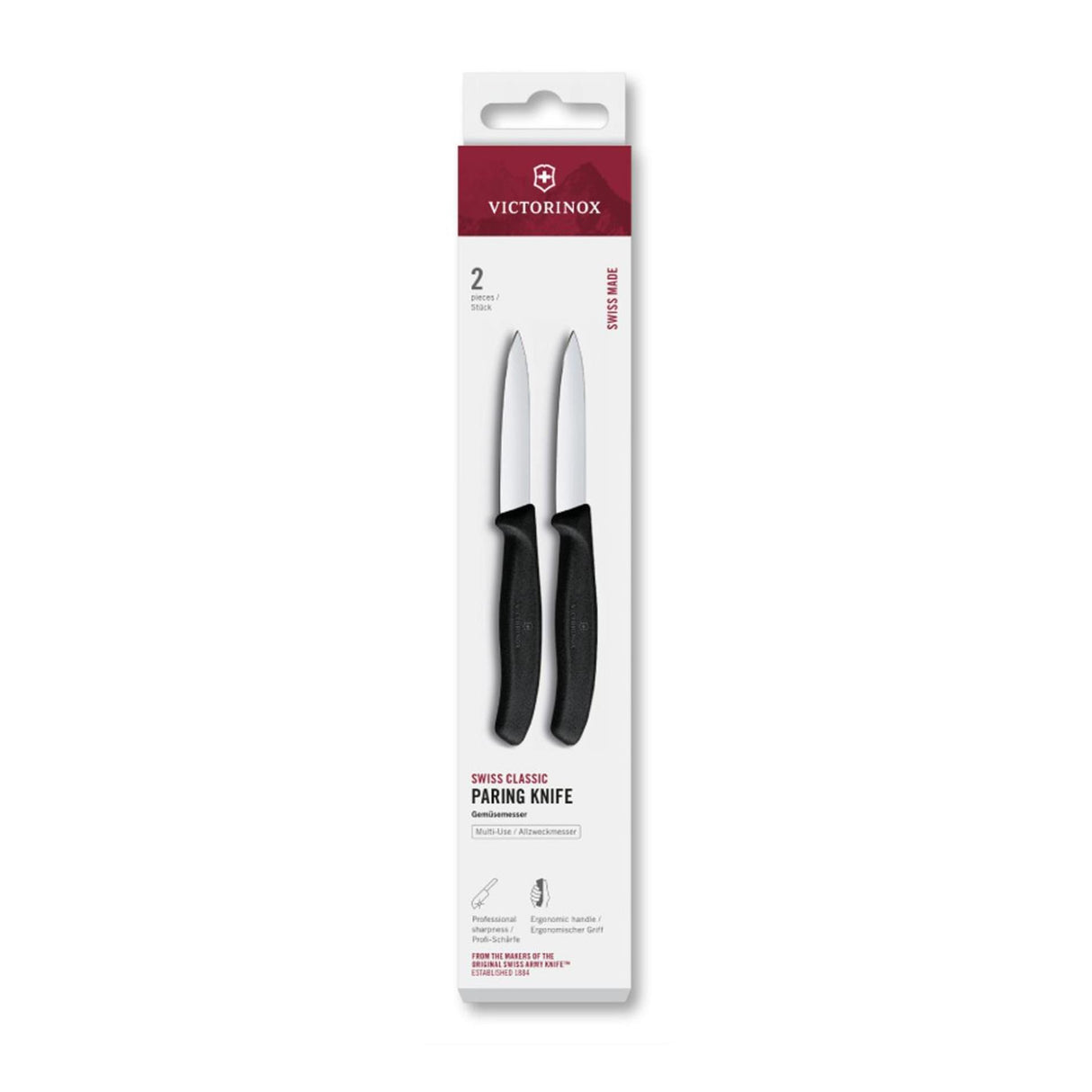 Victorinox schilmes 2st zwart spits 8cm