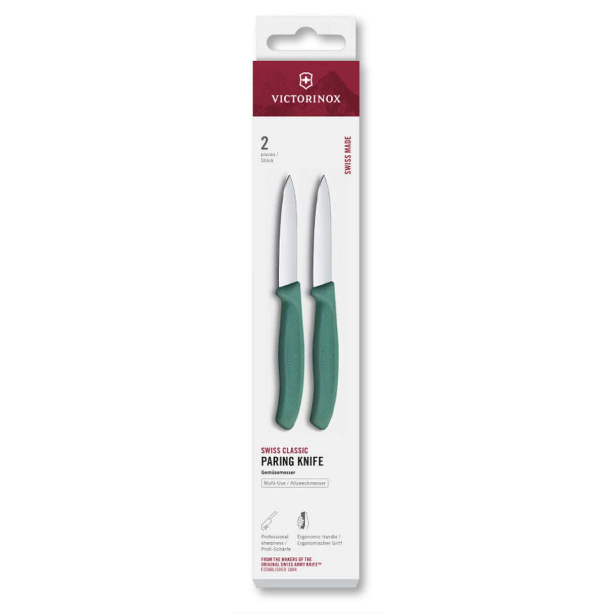 Victorinox schilmes 2st groen spits 8cm