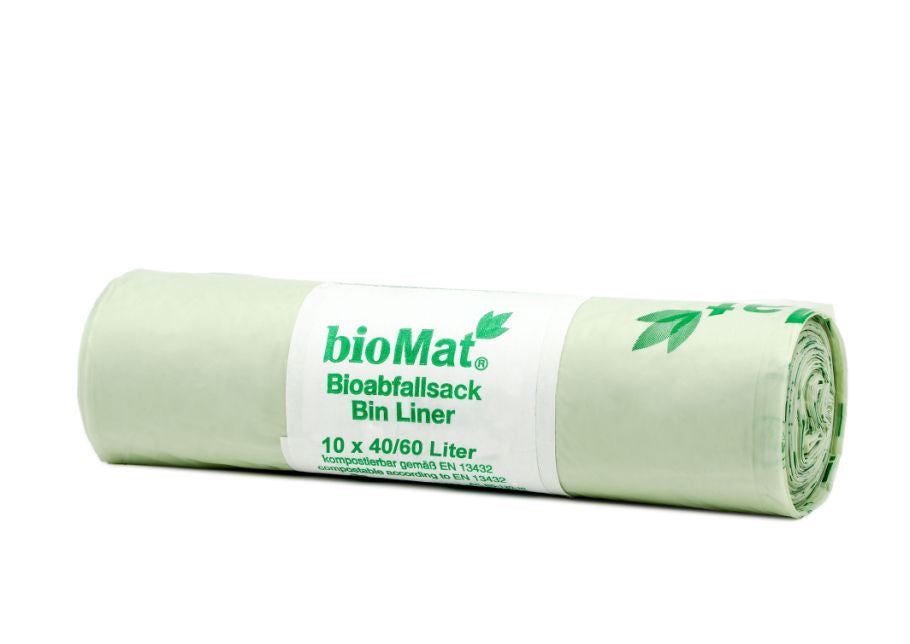 Biomat Compostable Garbage Sacs 40l 60l - 10 PCs.