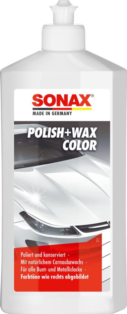 Sonax auto polijstmiddel polish wax color nanopro