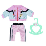 Baby geborenes Jogging -Outfit Pink Black