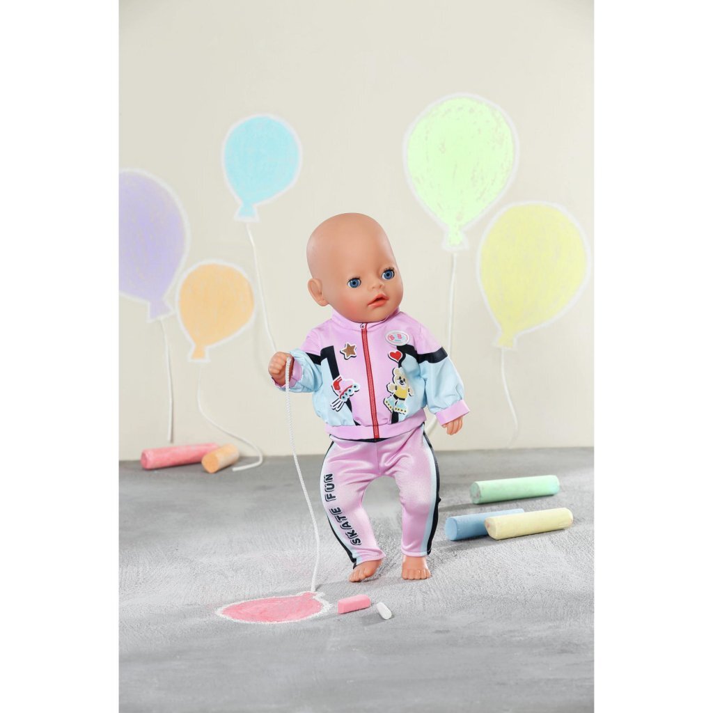 Baby geborenes Jogging -Outfit Pink Black