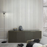 North wall wallpaper vintage deluxe stripes gray and purple