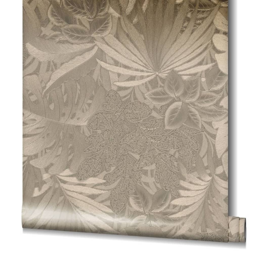 Noordwand Noordwand Wallpaper Botanica Large Leaves Metallic