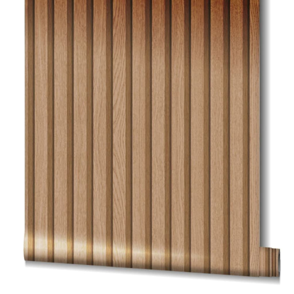 Papier peint mural nord botanica lattes en bois marron