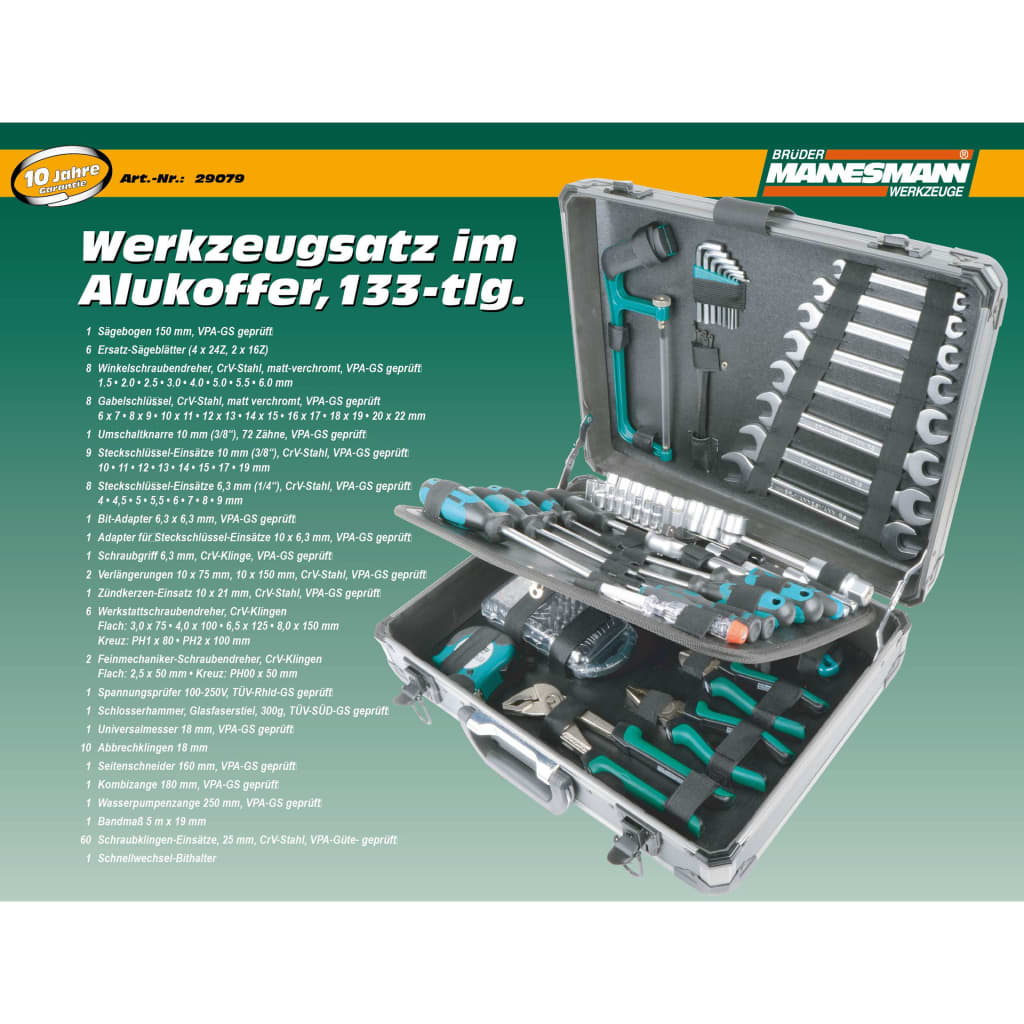 Brüder Mannesmann 133-delni primer orodja