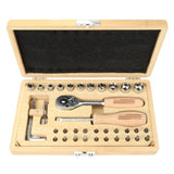 Brüder Mannesmann 41-Dart Socket Key Set Bambus