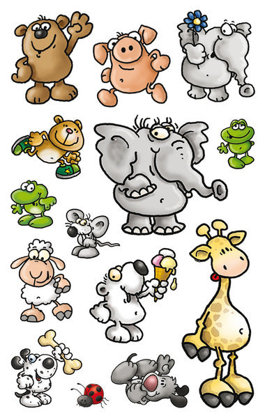 Avery AV-53193 Étiquette de papier Z-Design Kids Pakje une feuille d'animaux à 3