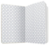 Notebook Sigel SI-JN126 Jolie Flair A6 Glacier doublé à couverture rigide 174 Page 80G