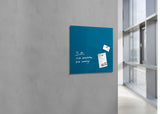 Sigel si-gl252 glass magnetic board artverum 480x480x15mm petrol blue