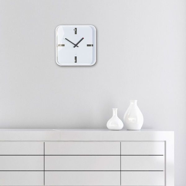 SIGEL SI-WU122 Clock Wall Arteempus Mezo White avec une montre de quartz