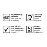 SIGEL SI-WU122 Clock Wall Arteempus Mezo White avec une montre de quartz