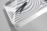 Horloge murale SIGEL SI-WU120 Artempus Opta White avec une montre de quartz