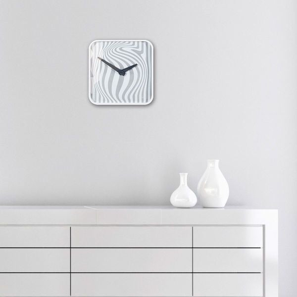 Horloge murale SIGEL SI-WU120 Artempus Opta White avec une montre de quartz