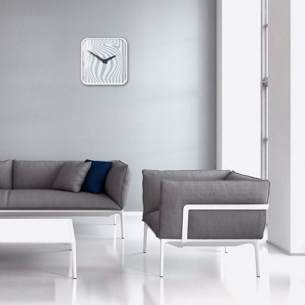 Horloge murale SIGEL SI-WU120 Artempus Opta White avec une montre de quartz
