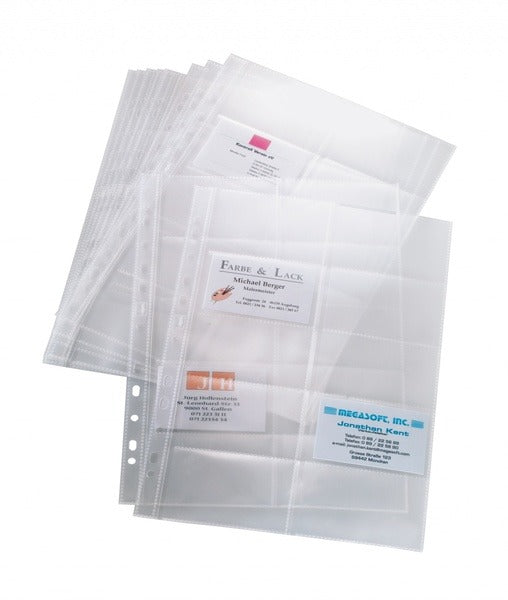 Sigel si-vz351 business card sleeve for business card folder a4 2 rows