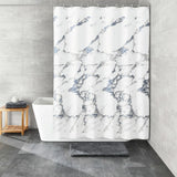 Malý Wolke Little Wolke sprchový záclon mramor 180x200 cm bílá a šedá