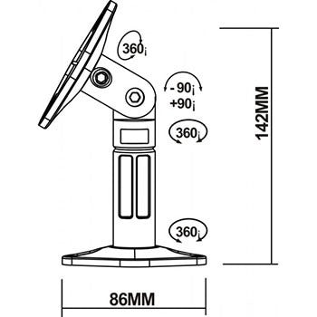 Reflecta Speakerstand sono 2.1 bianco