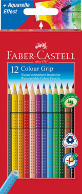 Faber Castell FC-112412 Lápis de cor Faber-Castell Grip Estojo de papelão de 12 peças